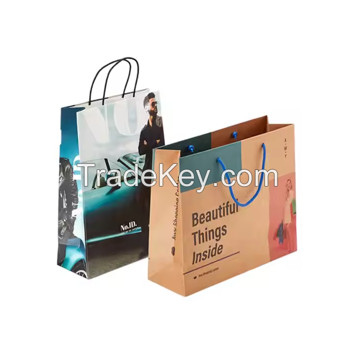 OEM Paper Bags Wholesale Custom Jewelry Cosmetic Gift Wrapping Paper Bags