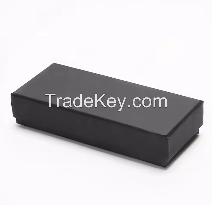 Wholesale High-End Black Cardboard Keychain Gift Box Elegant Sky and Earth Cover for Car and Watch Premium Paper Packaging Box