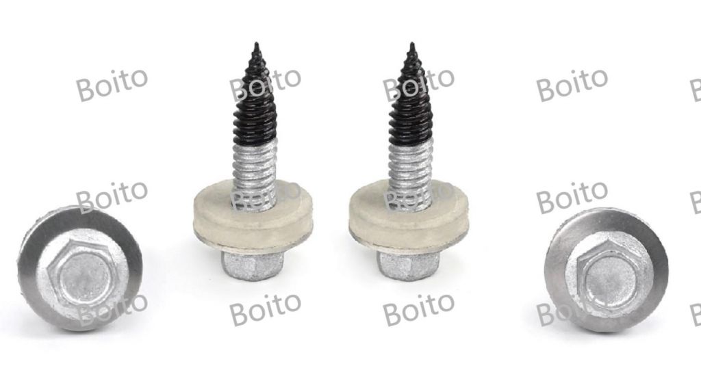 304+435 bi metal compound hexagonal flange tip tail self tapping screws