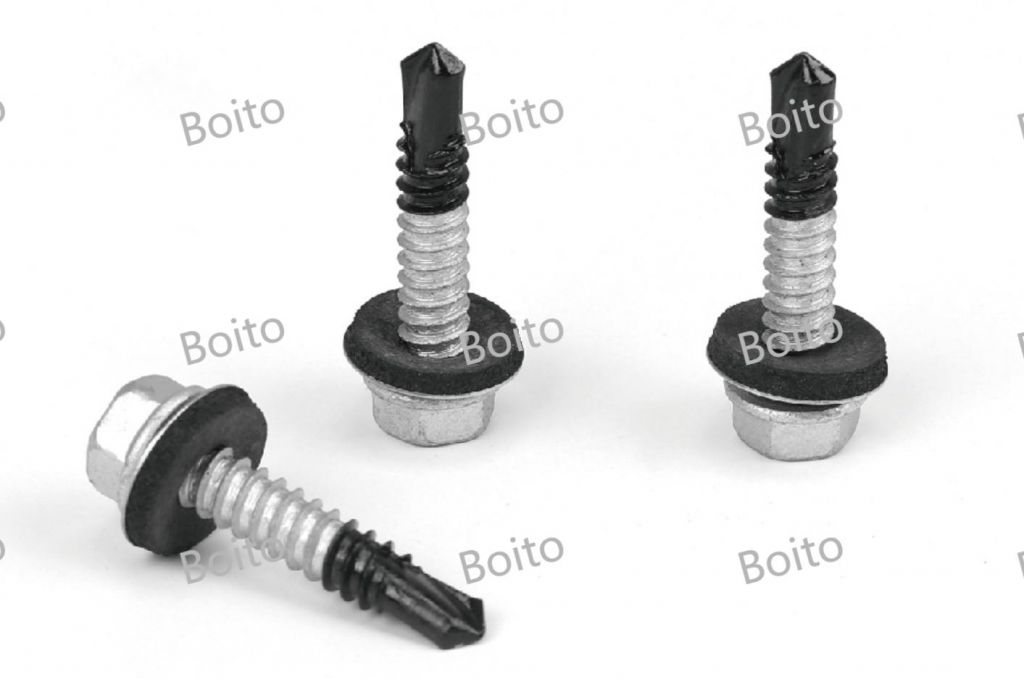 304+435 bi metal compound hexagonal flange tip tail self tapping screws