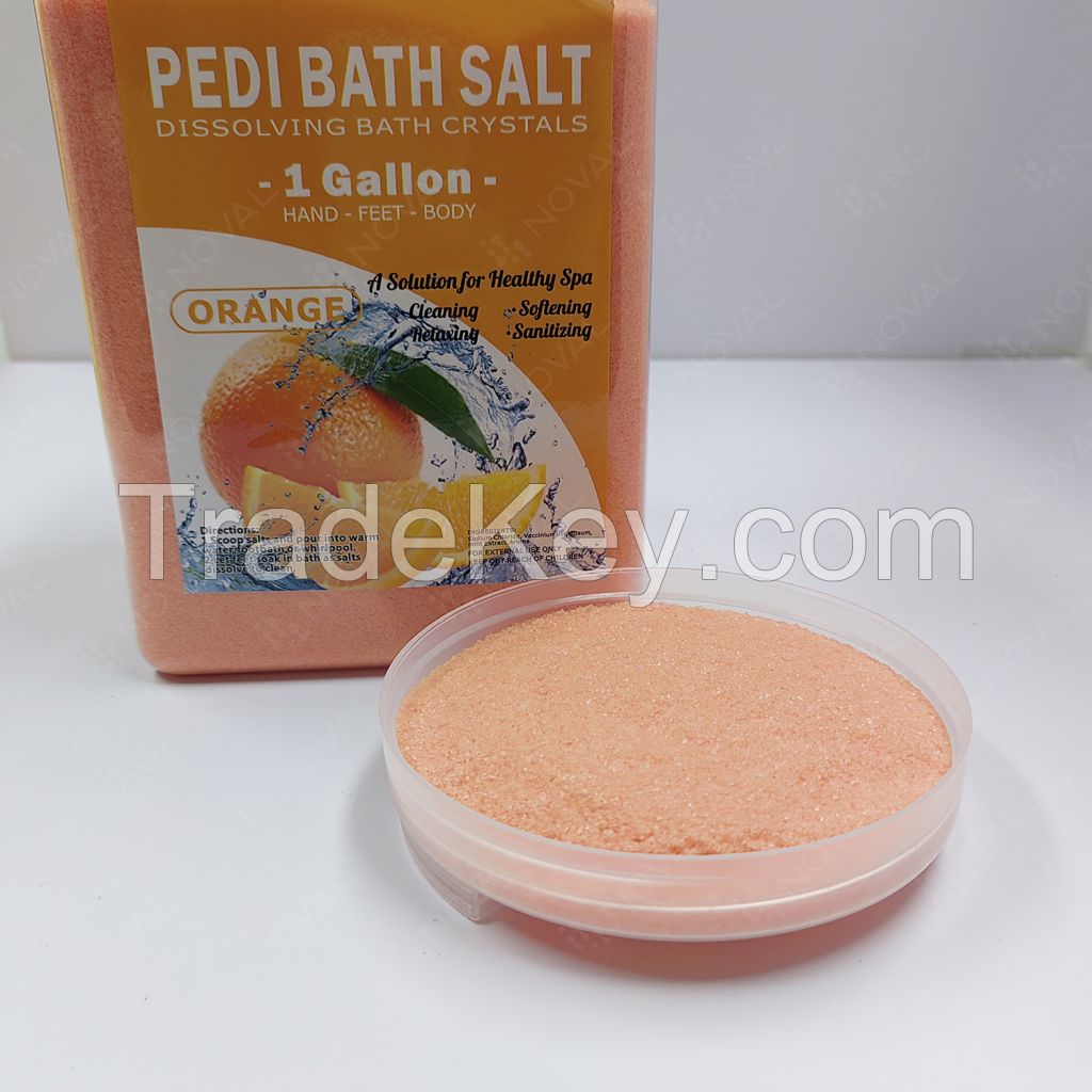 Orange Pedicure Spa Salt 1 gallon
