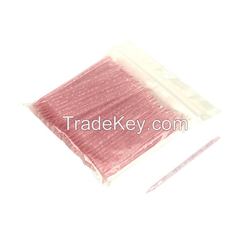 100pcs/bag Double Head Plastic Nail Sticks