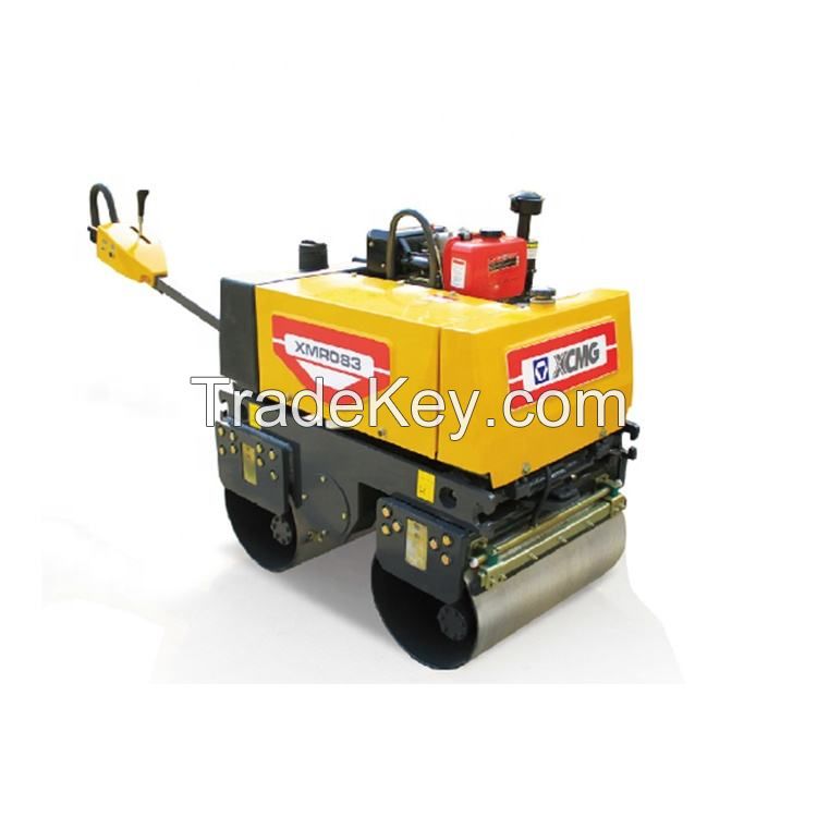Factory Price XMR053 Walk Behind Doubl Drum Vibratory Road Roller Compactor