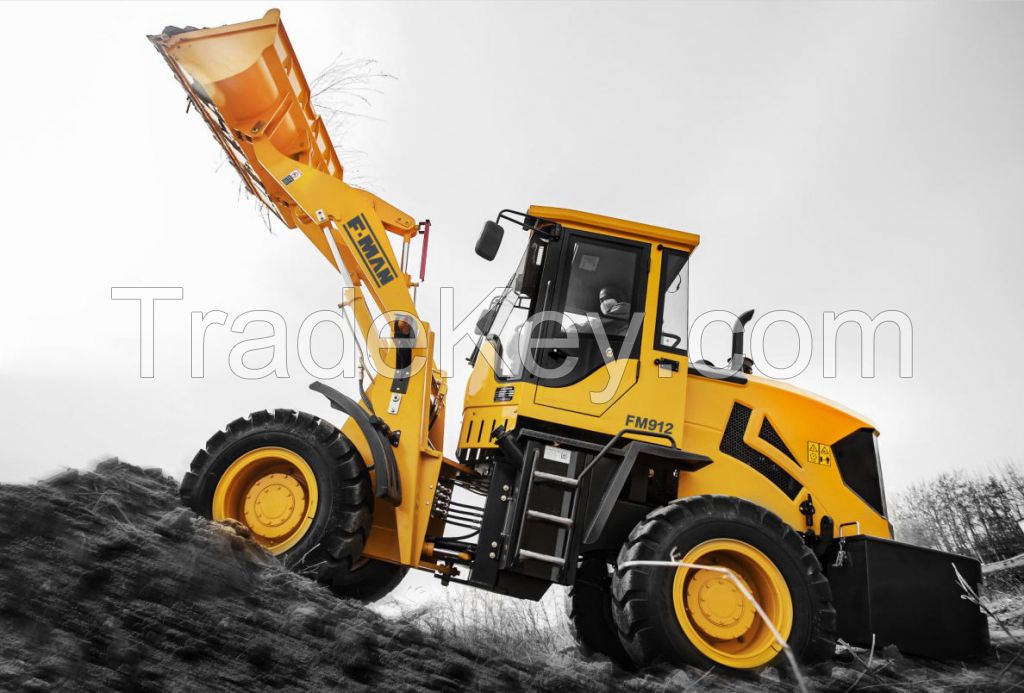 Factory Price FMAN 1t Small Wheel Loader FM912 for Sale