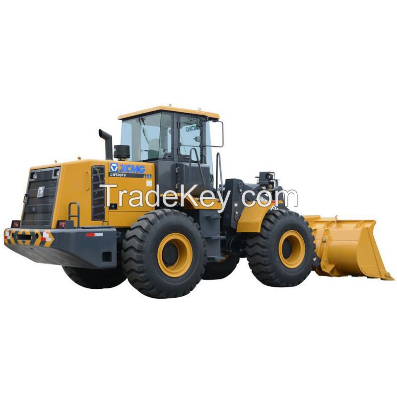 Chinese Wheel Loader LW500FV with Grasping Grass for Sale; Mini Backhoe Loader for Sale