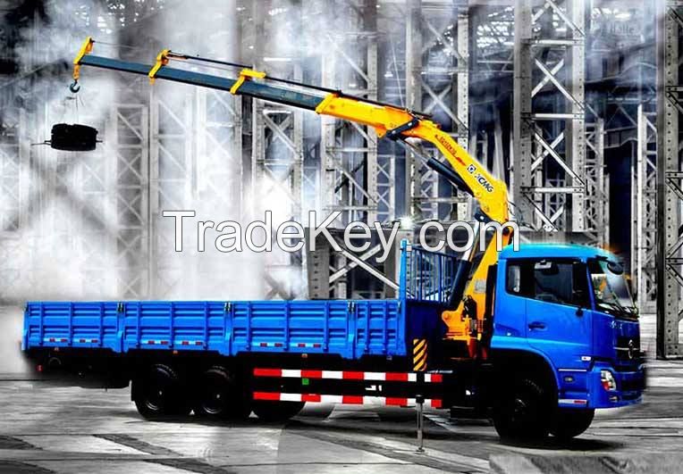 SQ10ZK3Q 10 Ton Truck Mount Crane with Grab Bucket Low Price