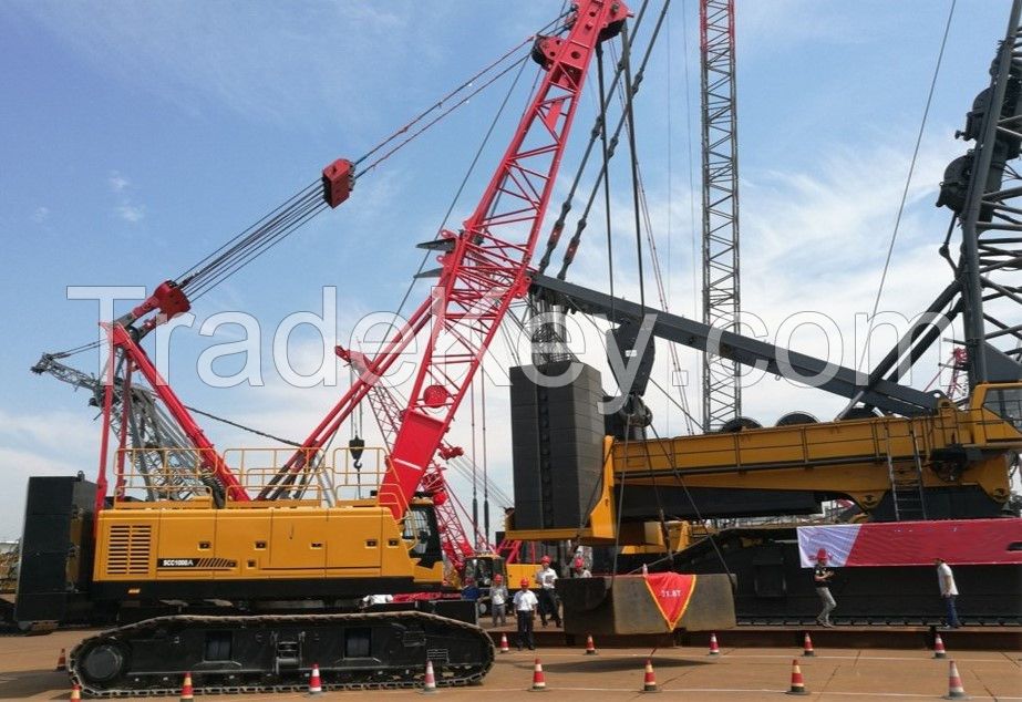 Top Brand SCC750A-6 75 Ton Mini Crawler Crane for Sale