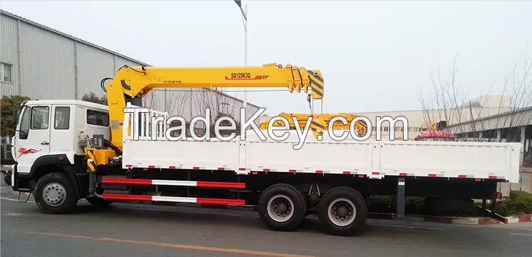 Official Brand XCM-G Truck Mounted Crane SQS100-4 4Ton Telescoping Boom for Sale