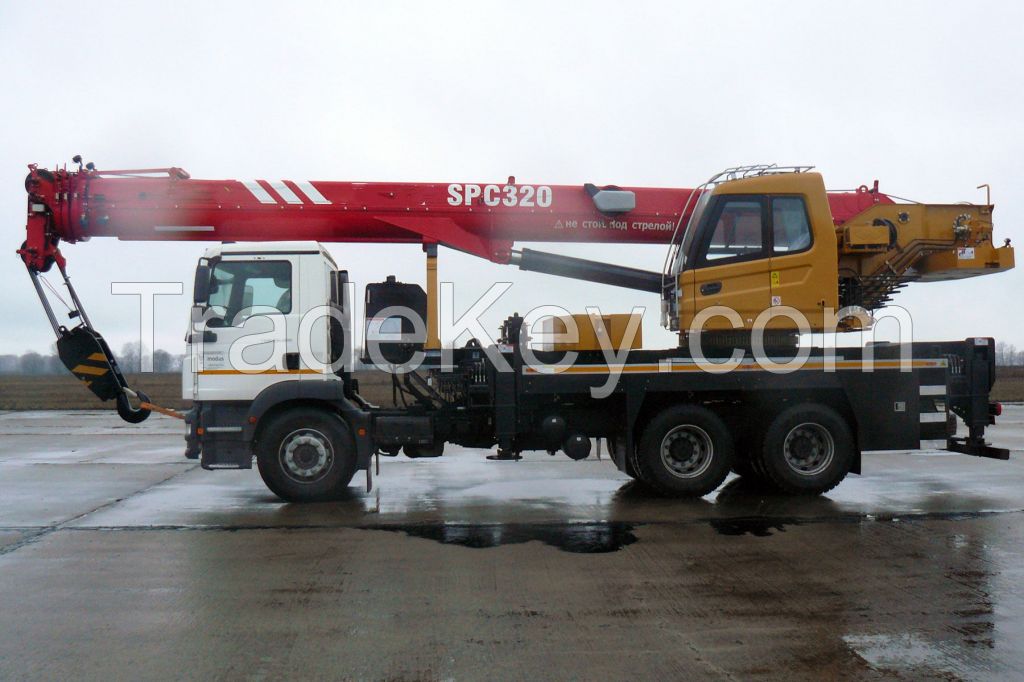 25ton SPC250 Telescoping Boom Truck Mounted Crane for Sale