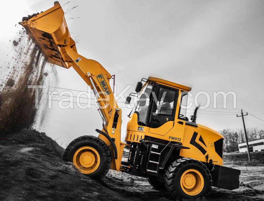 Factory Price FMAN 1t Small Wheel Loader FM912 for Sale