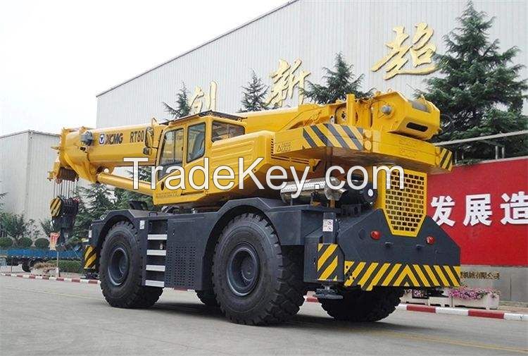 80 Ton XCM G RT80 Rough Terrain Mobile Crane Truck for Sale