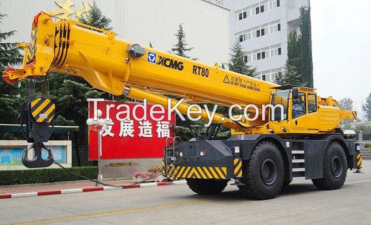 80 Ton XCM G RT80 Rough Terrain Mobile Crane Truck for Sale