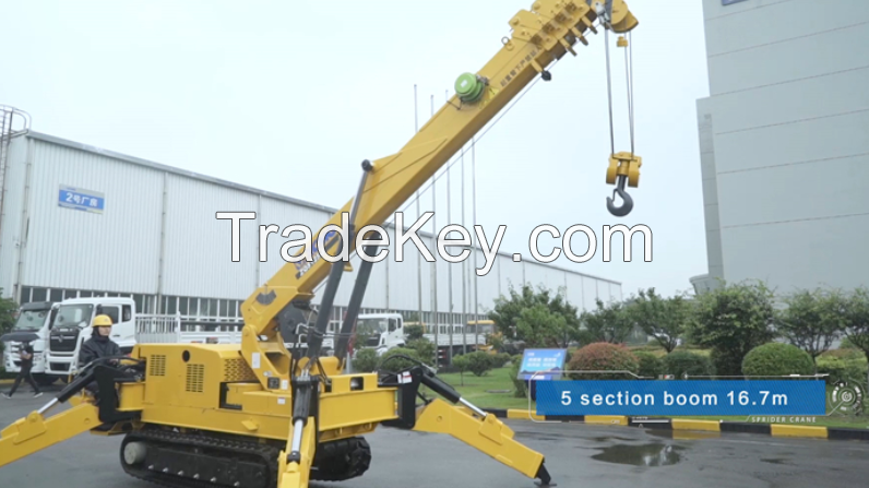 Xuzhou Made 5ton Spider Crane ZQS125-5