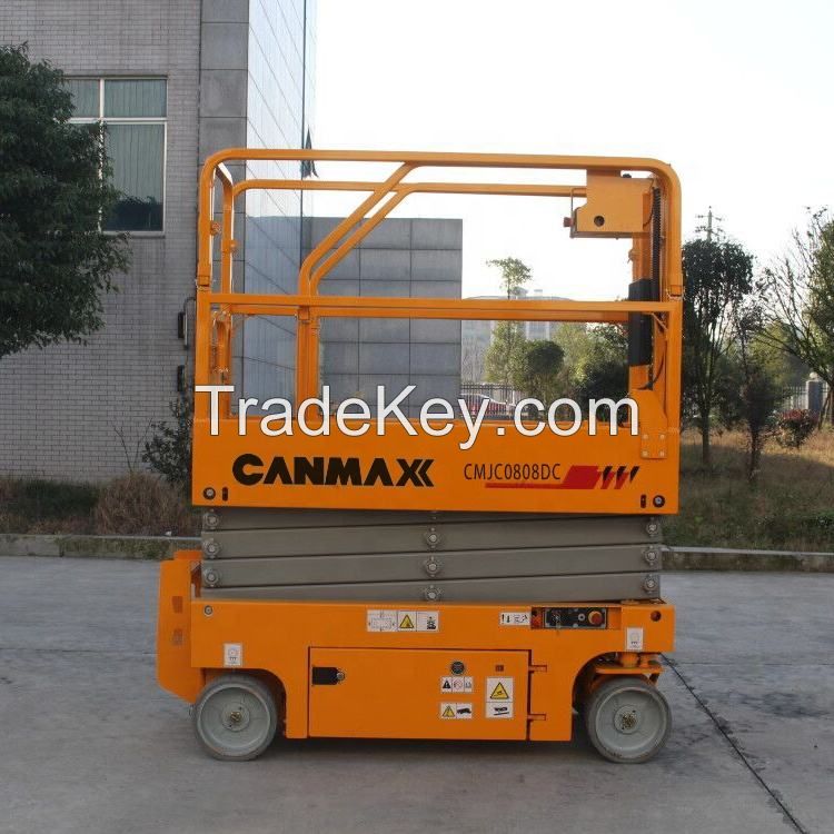 High Performance CMJC0808DC Aerial Work Platform Aluminum Hydraulic Scissor Lift for Sale