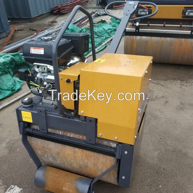 Factory Price XMR053 Walk Behind Doubl Drum Vibratory Road Roller Compactor