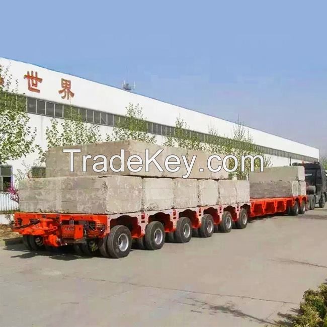 China CIMC 40 ft 3 Axle Low Bed Semi Trailer for Sale in Dubai