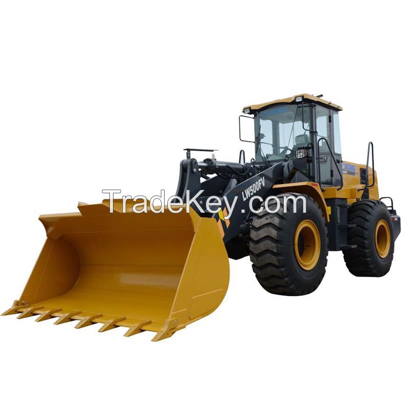 Chinese Wheel Loader LW500FV with Grasping Grass for Sale; Mini Backhoe Loader for Sale