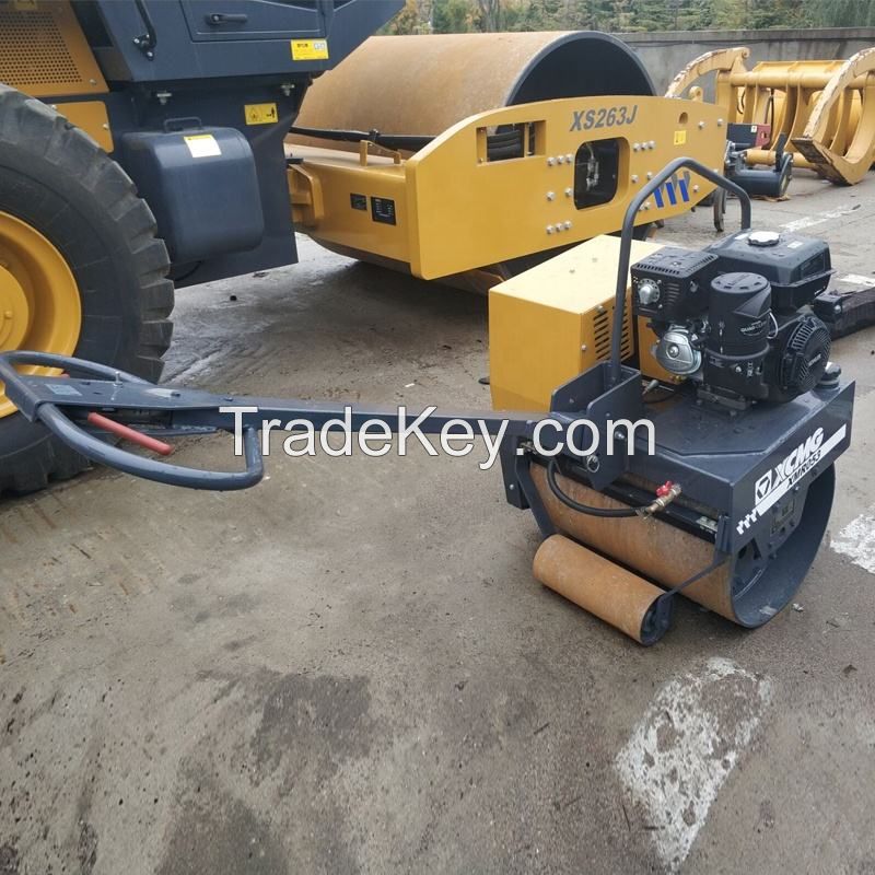 Factory Price XMR053 Walk Behind Doubl Drum Vibratory Road Roller Compactor