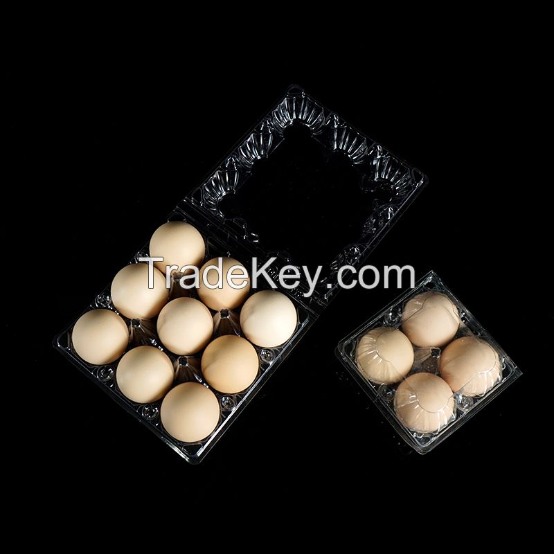 Middle Size Stackable Egg Storage Holder Recyclable Egg Trays Plastic Egg Cartons Customizable Boxes and Labels