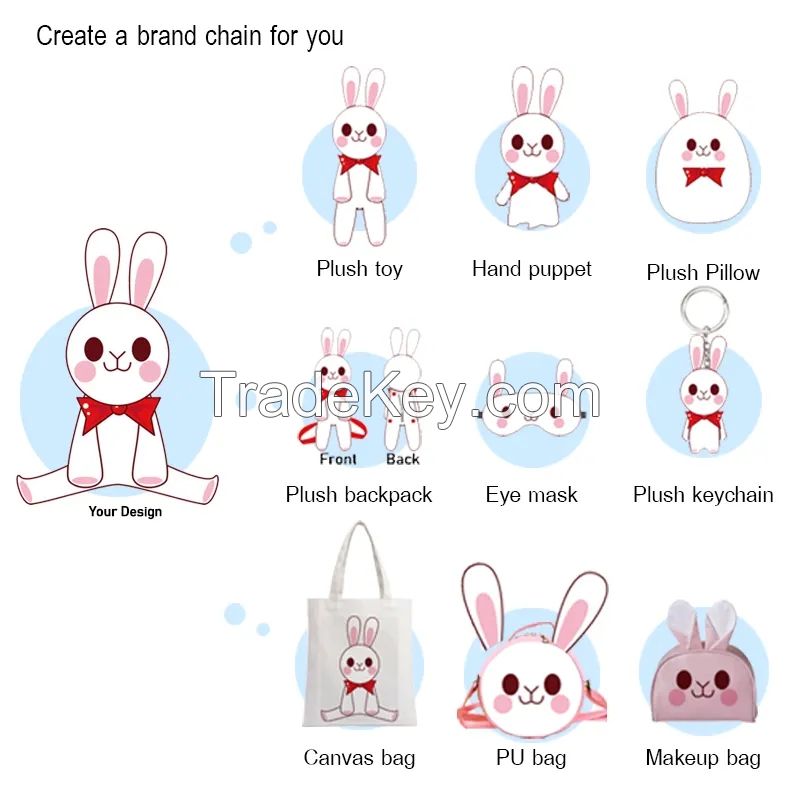 Custom Plush Toy Free Sample Lowest Price Best Quality Low MOQ Custom Plush Keychain Plush Doll Custom Plushie