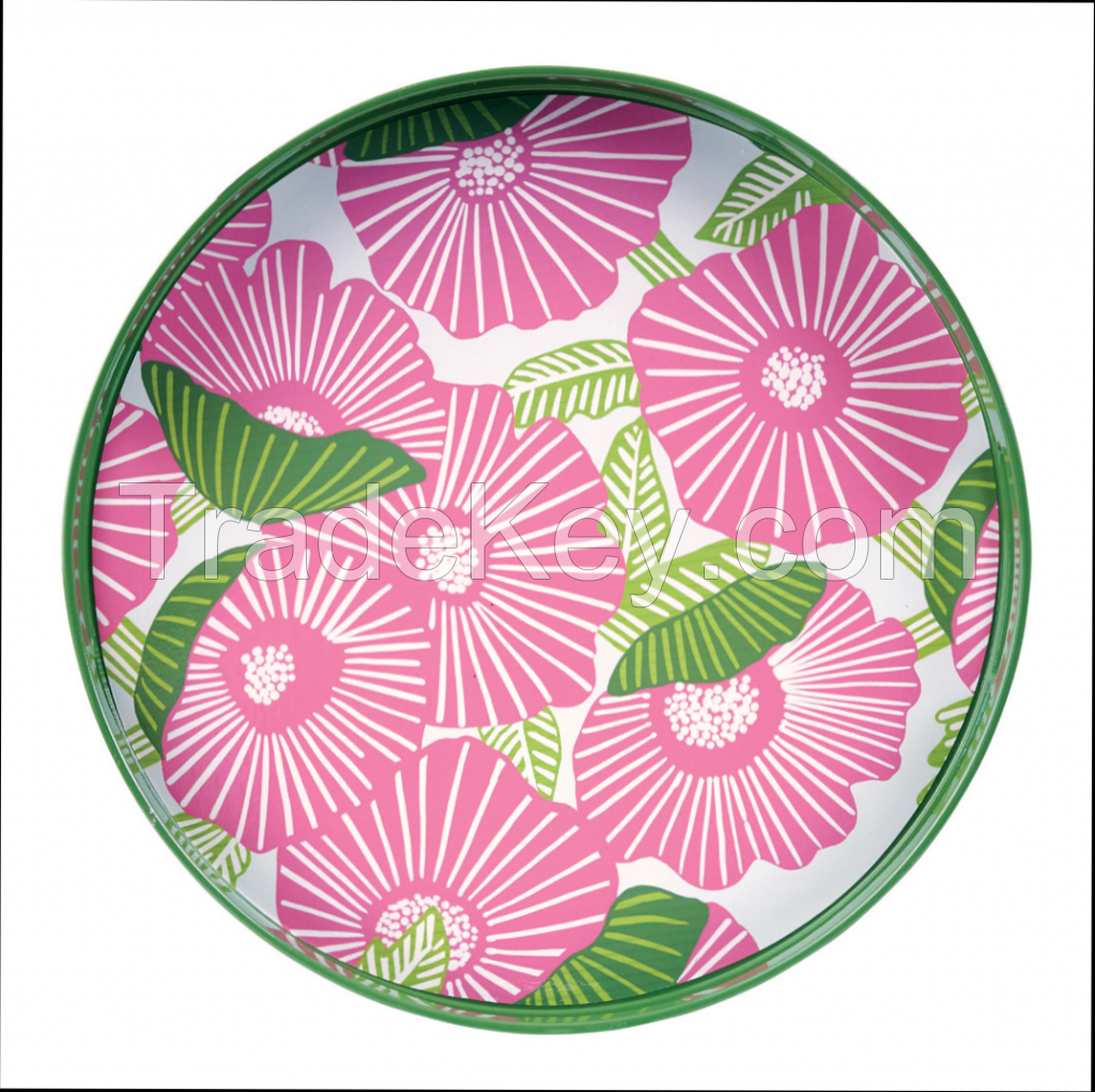 15 INCH ROUND TRAY FOOD SERVE TRAY FOR RESTAURANT HOTEL HOME PARTY