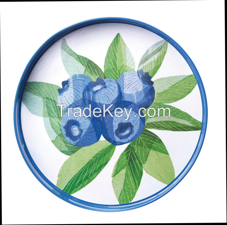 15 INCH ROUND TRAY FOOD SERVE TRAY FOR RESTAURANT HOTEL HOME PARTY