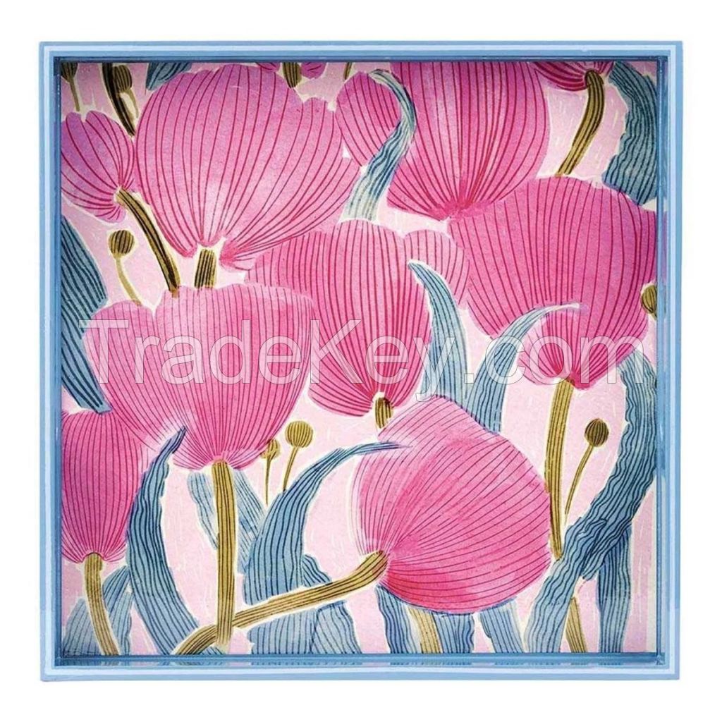 15 INCH MDF WOOD SQUARE TRAY