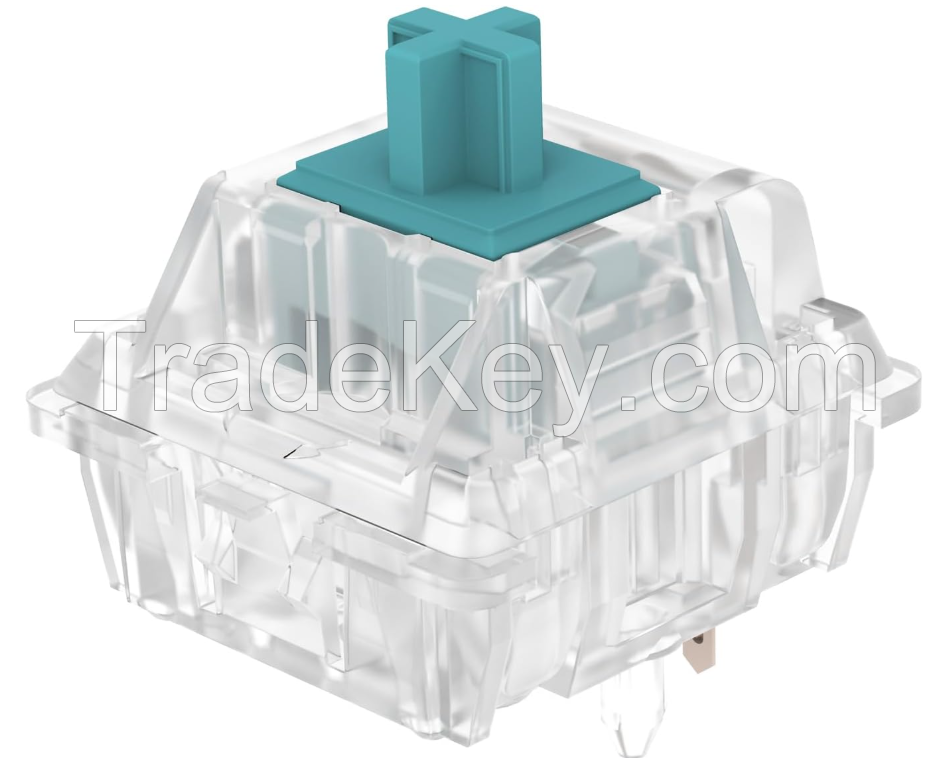 DUROCK T1 Tactile Keyboard Switches, 5 Pins Tactile Switches 67g Gold Plated Spring Heavy Tactile Key Switches Pre-Lubed