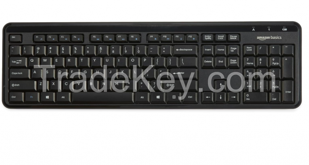 Amazon Basics 2.4GHz Wireless Computer Keyboard and Mouse Combo