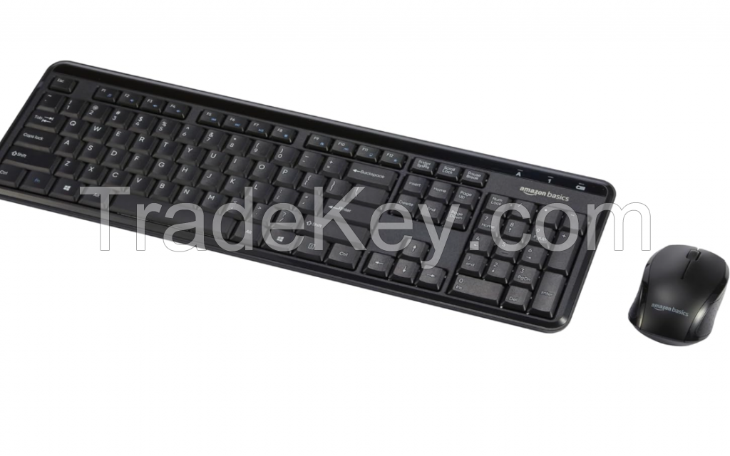 Amazon Basics 2.4GHz Wireless Computer Keyboard and Mouse Combo