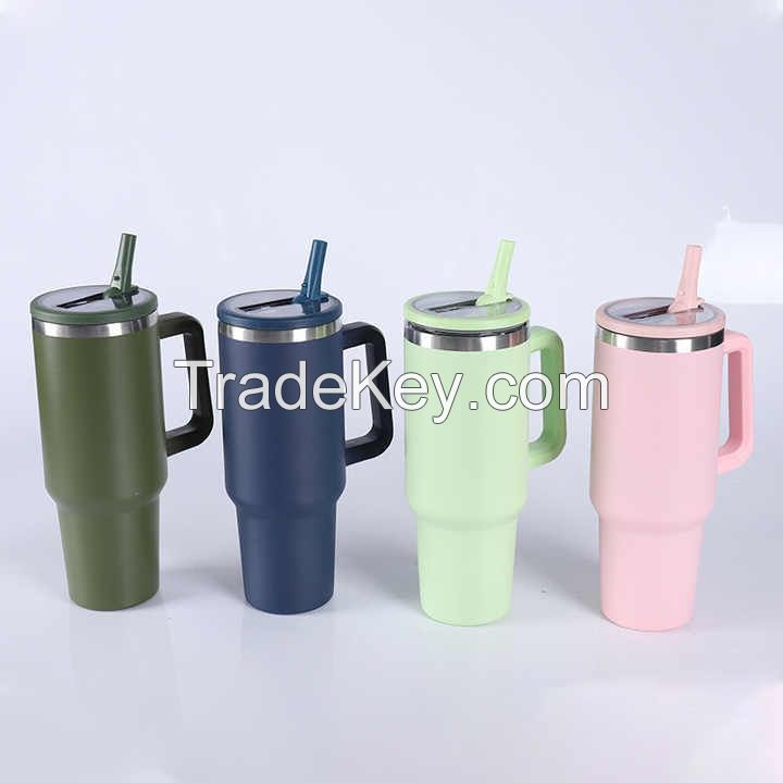 Hot Sale Portable 40oz Large Capacity Stainless Steel Thermos Custom Logo Thermal Flask for Iced and Cold Beverages Water Bottle