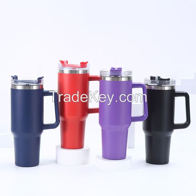 Hot Sale Portable 40oz Large Capacity Stainless Steel Thermos Custom Logo Thermal Flask for Iced and Cold Beverages Water Bottle