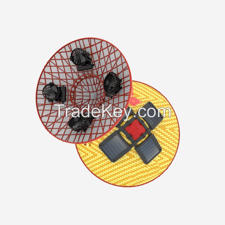 Classic Conical Sun Hat with Solar Fan