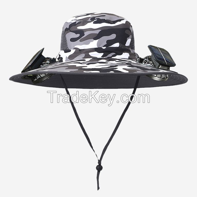 Instant Cool Fishing Hat with Solar Fan