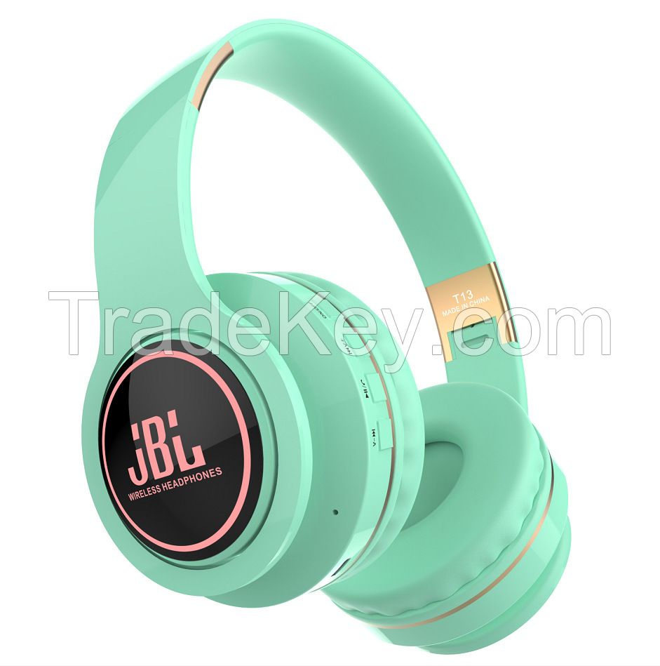 Head mounted ultra long noise cancelling wireless Bluetooth earphones