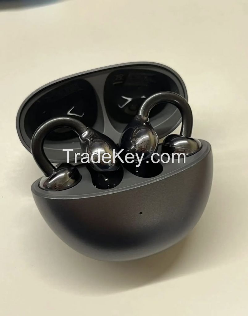 Clip-on bone conduction true wireless earbud-free sports Bluetooth earphones with high sound quality