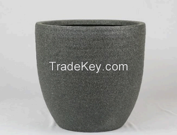 Jute Gray Stone Planter