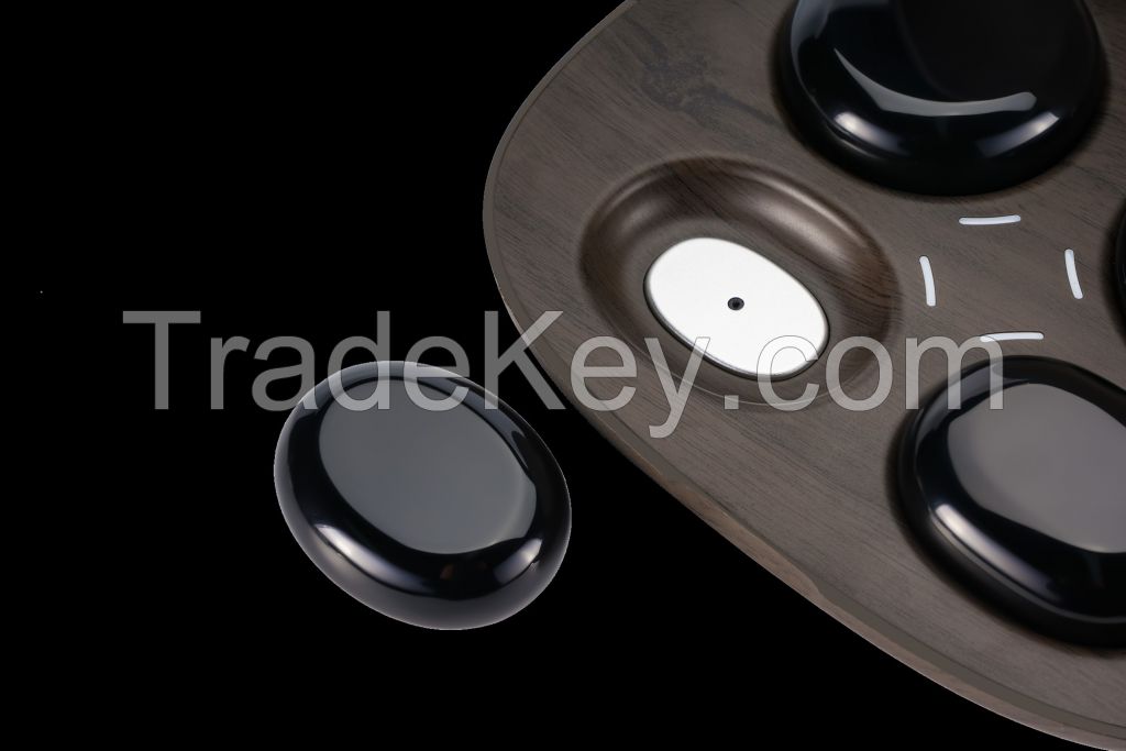 Obsidian Natural Stone Keep Healthy For Home Use And Travel For Massage Increase Emotion, Easy Use Simple Operation