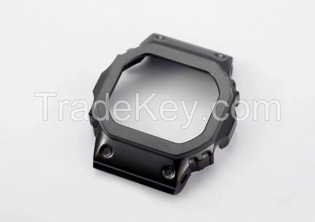 Adjustable small square metal modification accessories 316L fine steel forged fifth generation watch case