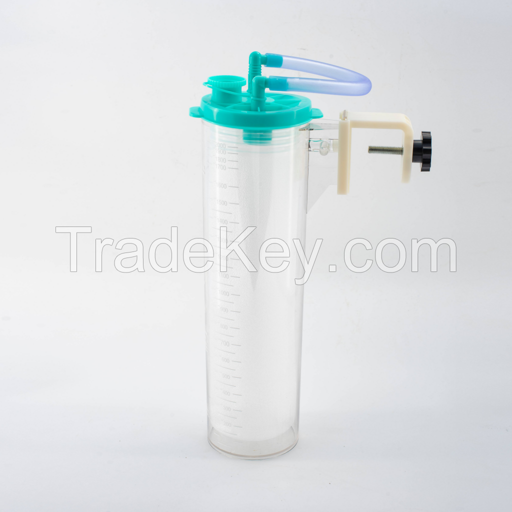 Disposable PET Medical Device Drainage System with EOS Disinfecting Type Suction Liner Bag Set Canister
