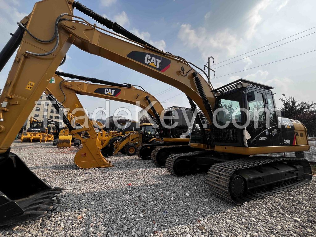 Used Caterpillar 320D Excavator Komatsu PC200 Hitachi ZX200 Original Excavator