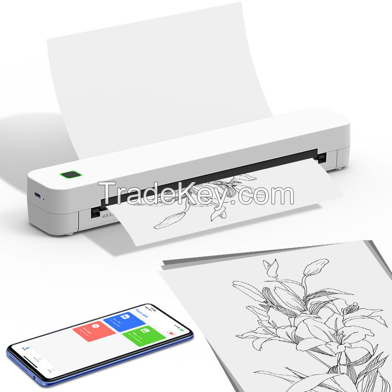 Portable built-in battery wireless thermal printer
