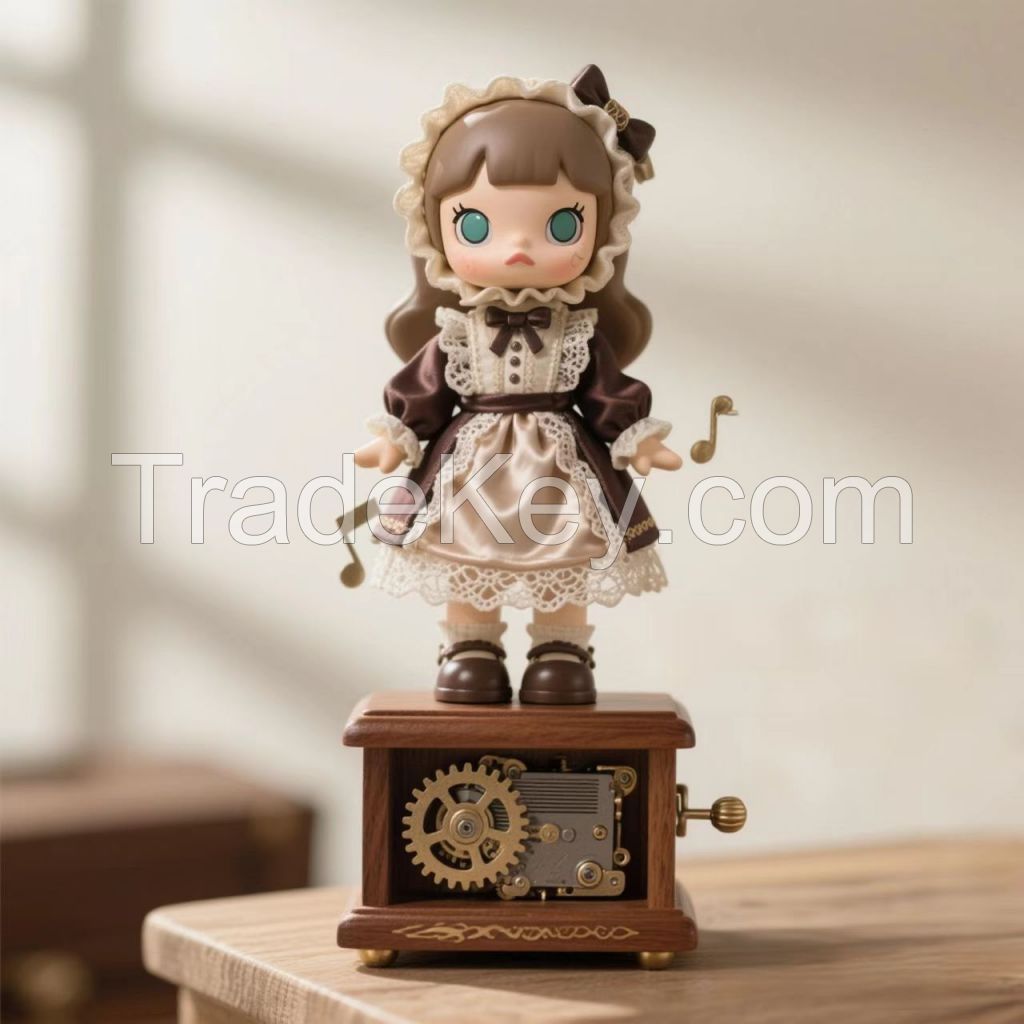 Retro Vaporwave Music Box Doll