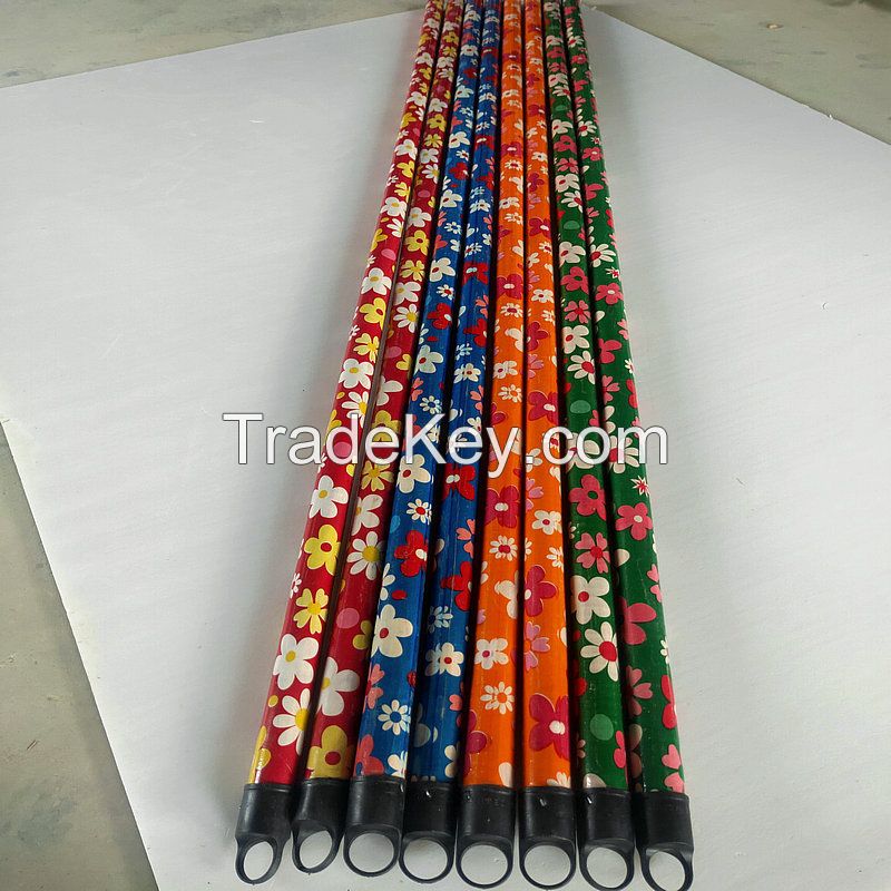Best Well Straight PVC Coated Wooden Broom Handle Mop Stick in China Wooden Broom Handle
