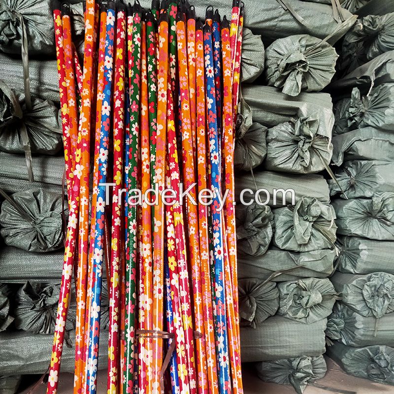 PVC coated wooden broom sticks high quality low price broom sticks