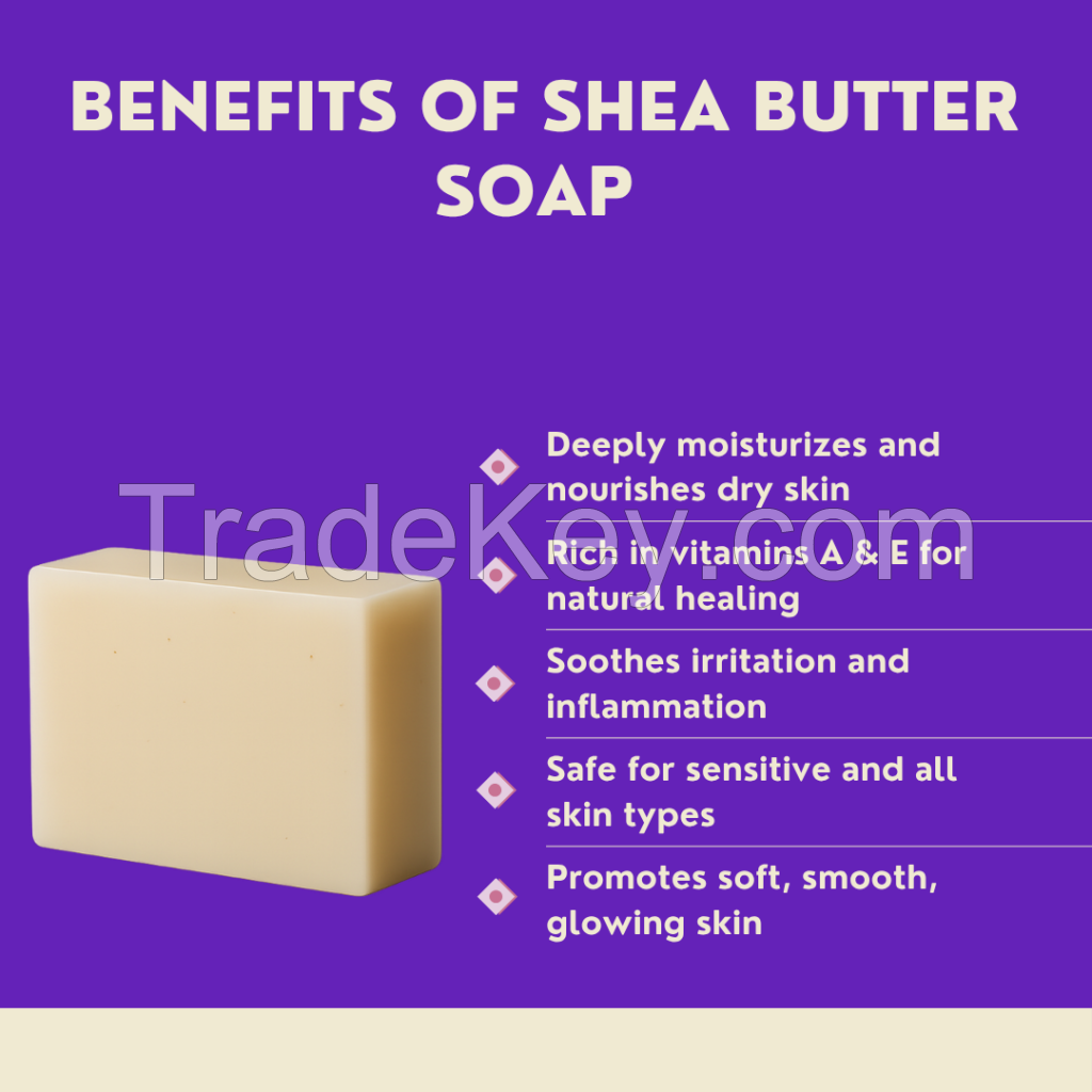 Private Label Shea Butter Soap Ultra Moisturizing Skin Repair for Dry Sensitive Skin