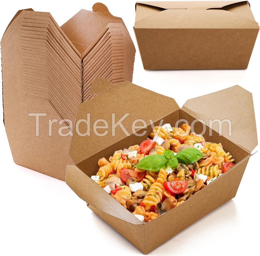 Custom logo Printing Food Box Packaging Eco-friendly Lunch Boxes Different Size