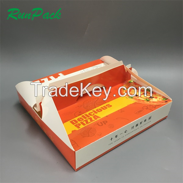 8 10 12 14 16 18 Inch Branded Recycled Standard Empty square Pizza Eco Foil Takeaway Box Poland Kraft