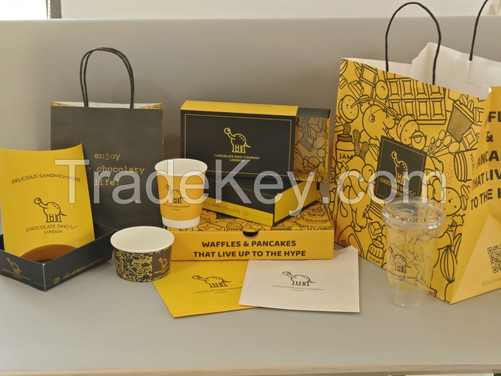 Custom Logo Design Printing Disposable Double Wall Kraft Paper Cup Hot Coffee 9-18oz Craft Paper for Lollipops