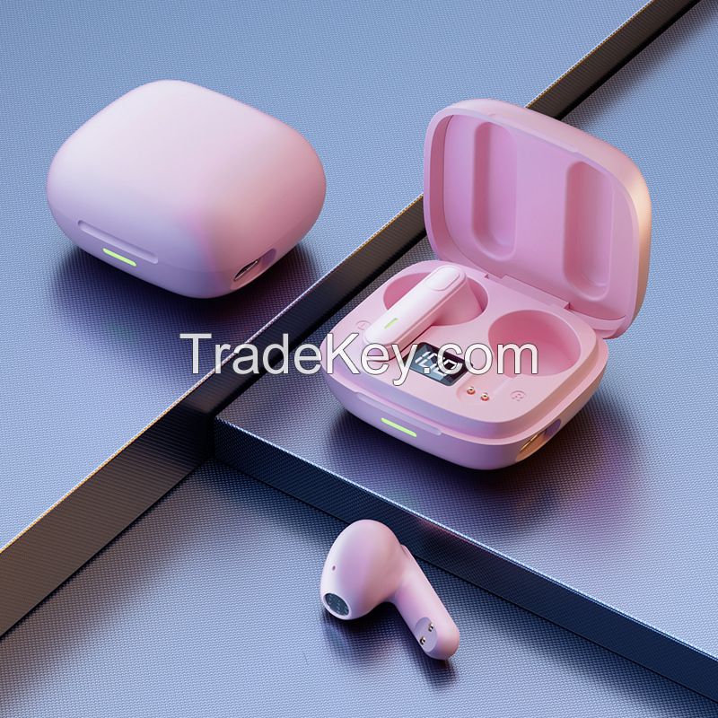 Wireless Earphone Bass Stereo Ear Buds with Noise Cancelling Mic Headphones    Bluetooth 5.3 LED Display